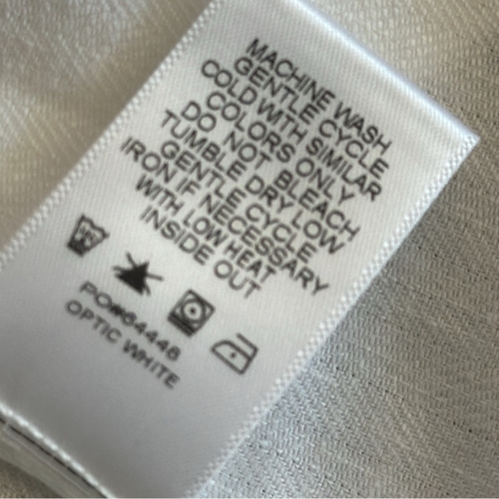 Evereve Alexa Doubke Breasted Women's White Linen Blazer Size Large - Picture 7 of 8